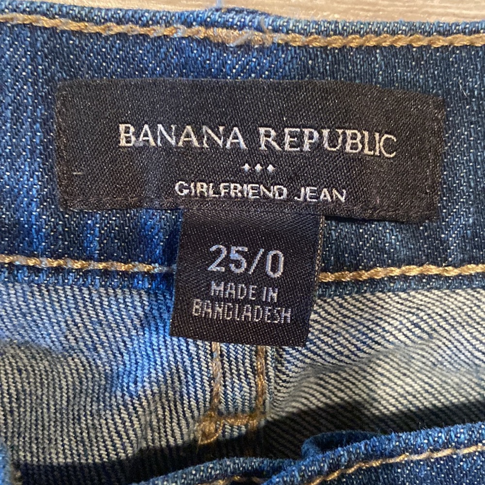 Banana Republic Girlfriend Jeans Size 25 - Picture 3 of 5
